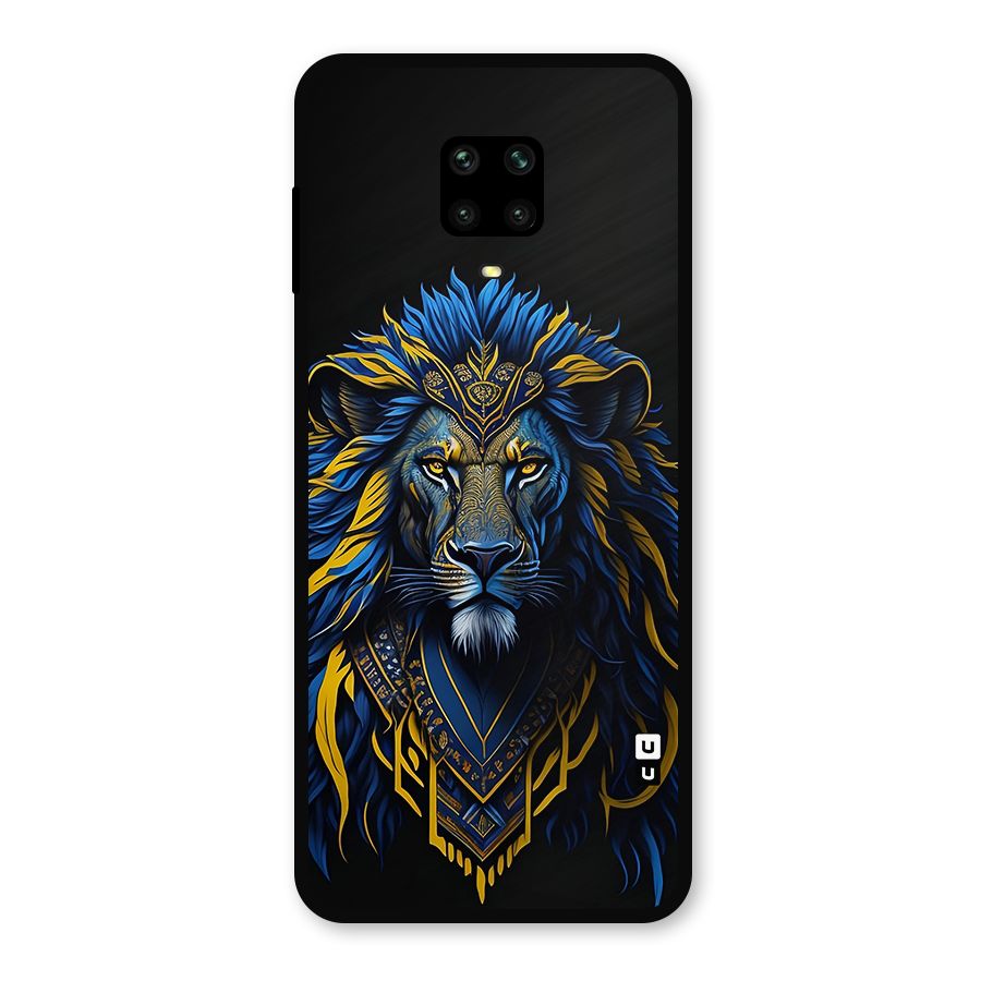 Premium Lion Abstract Portrait Art Metal Back Case for Poco M2 Pro
