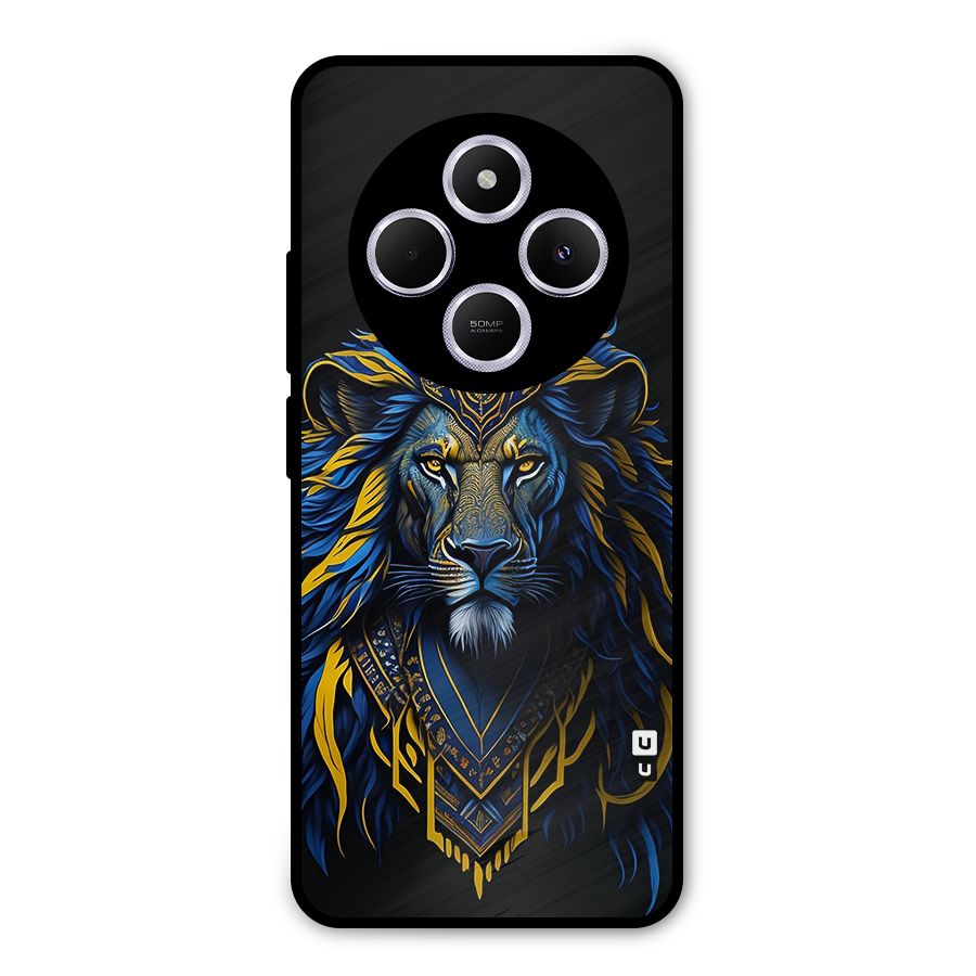 Premium Lion Abstract Portrait Art Metal Back Case for Poco M7