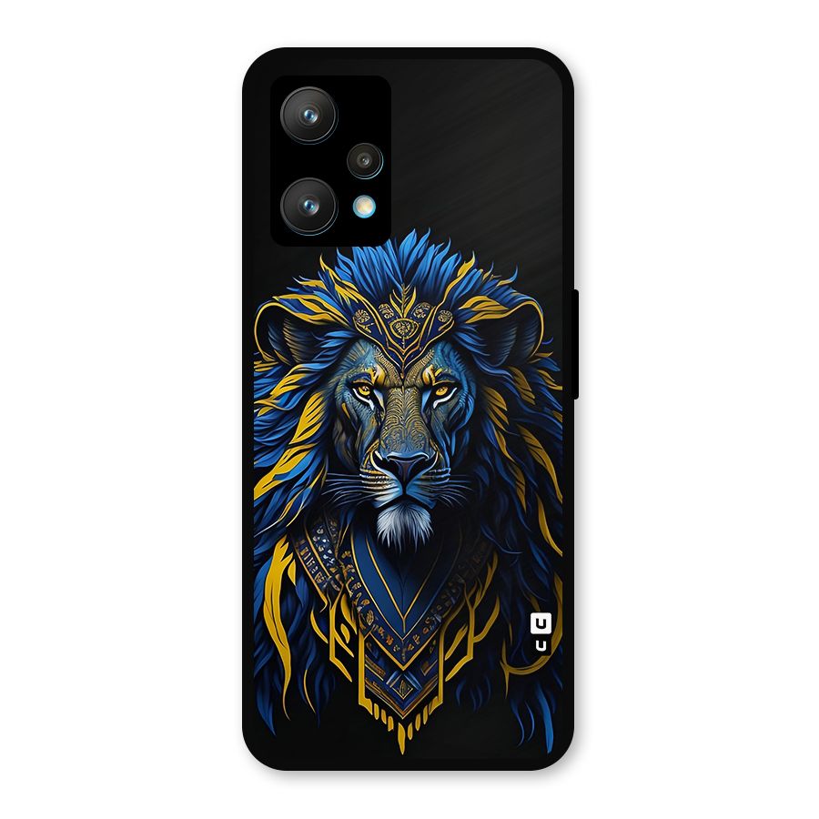 Premium Lion Abstract Portrait Art Metal Back Case for Realme 9 Pro Plus 5G