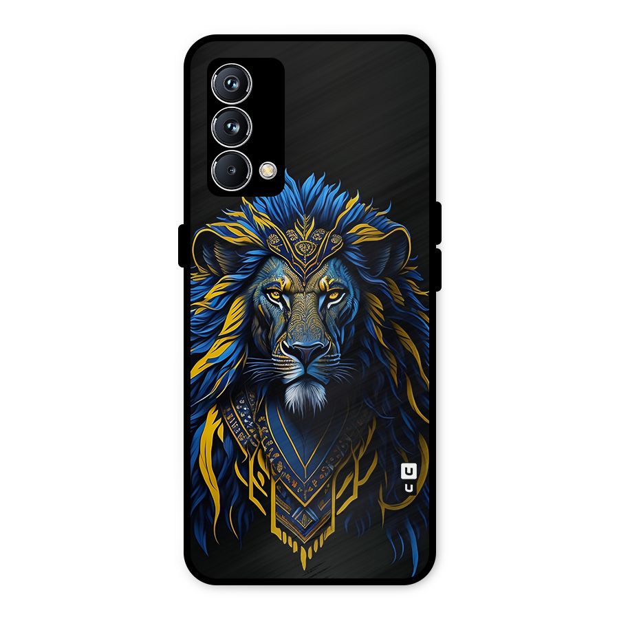 Premium Lion Abstract Portrait Art Metal Back Case for Realme GT Master Edition