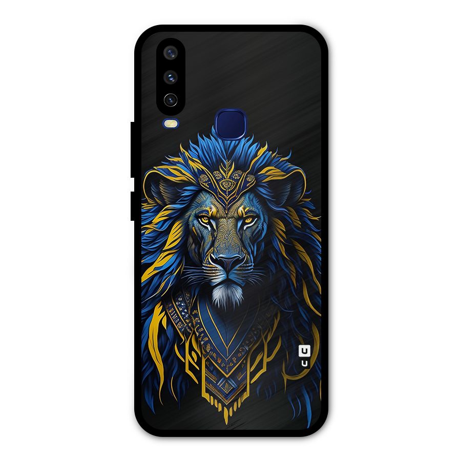 Premium Lion Abstract Portrait Art Metal Back Case for Vivo Y15