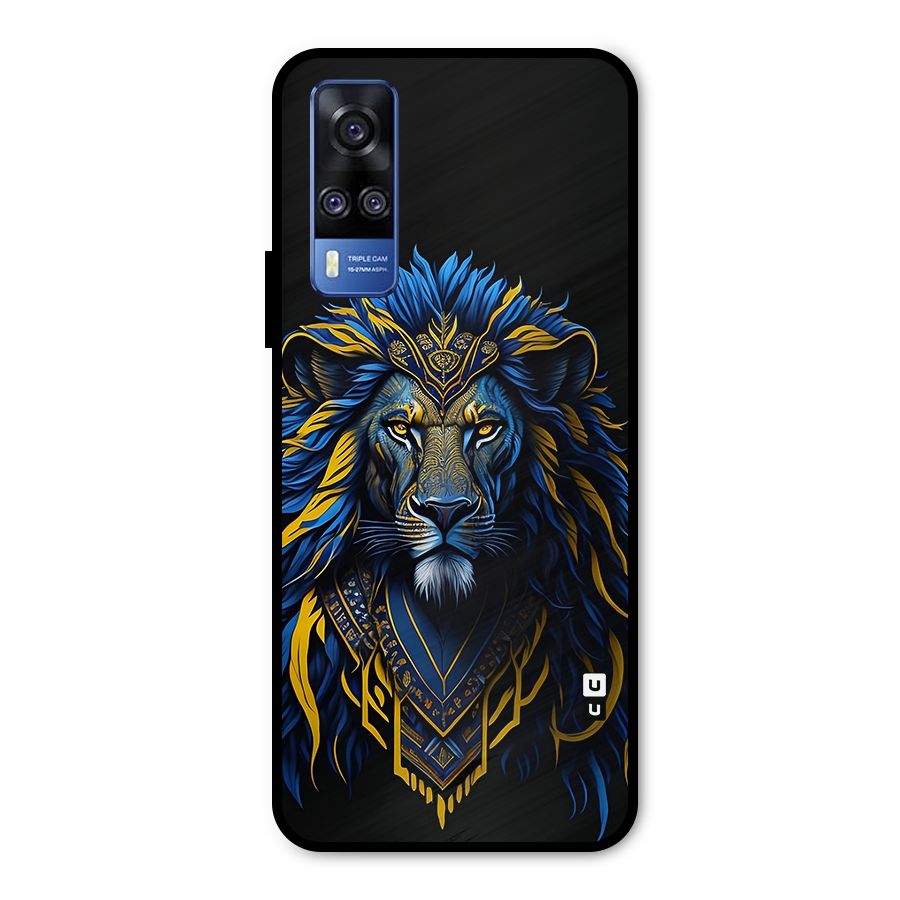 Premium Lion Abstract Portrait Art Metal Back Case for Vivo Y31