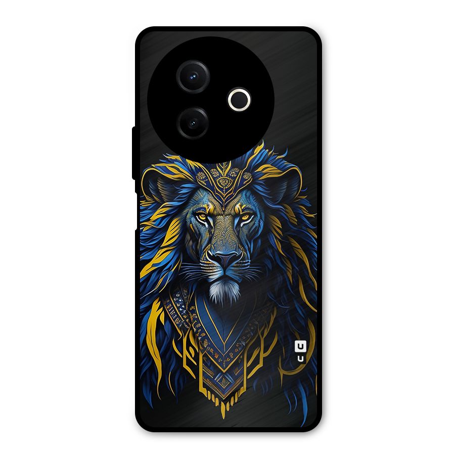 Premium Lion Abstract Portrait Art Metal Back Case for Vivo Y39