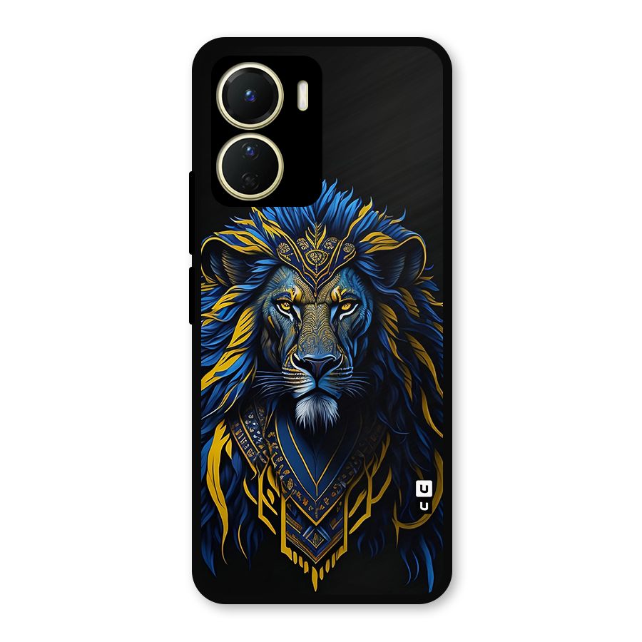 Premium Lion Abstract Portrait Art Metal Back Case for Vivo Y56