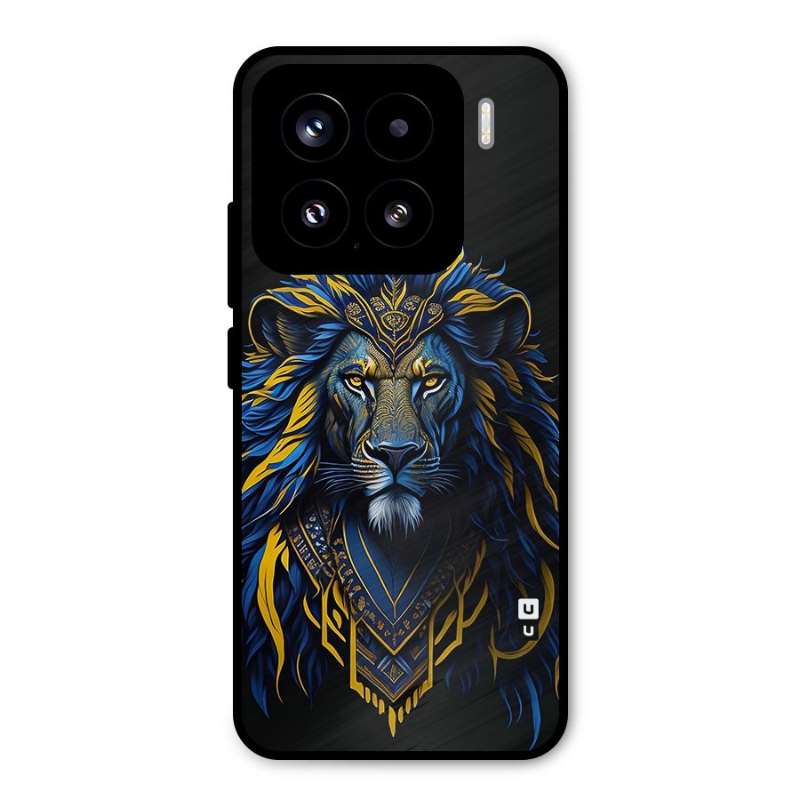 Premium Lion Abstract Portrait Art Metal Back Case for Xiaomi 15