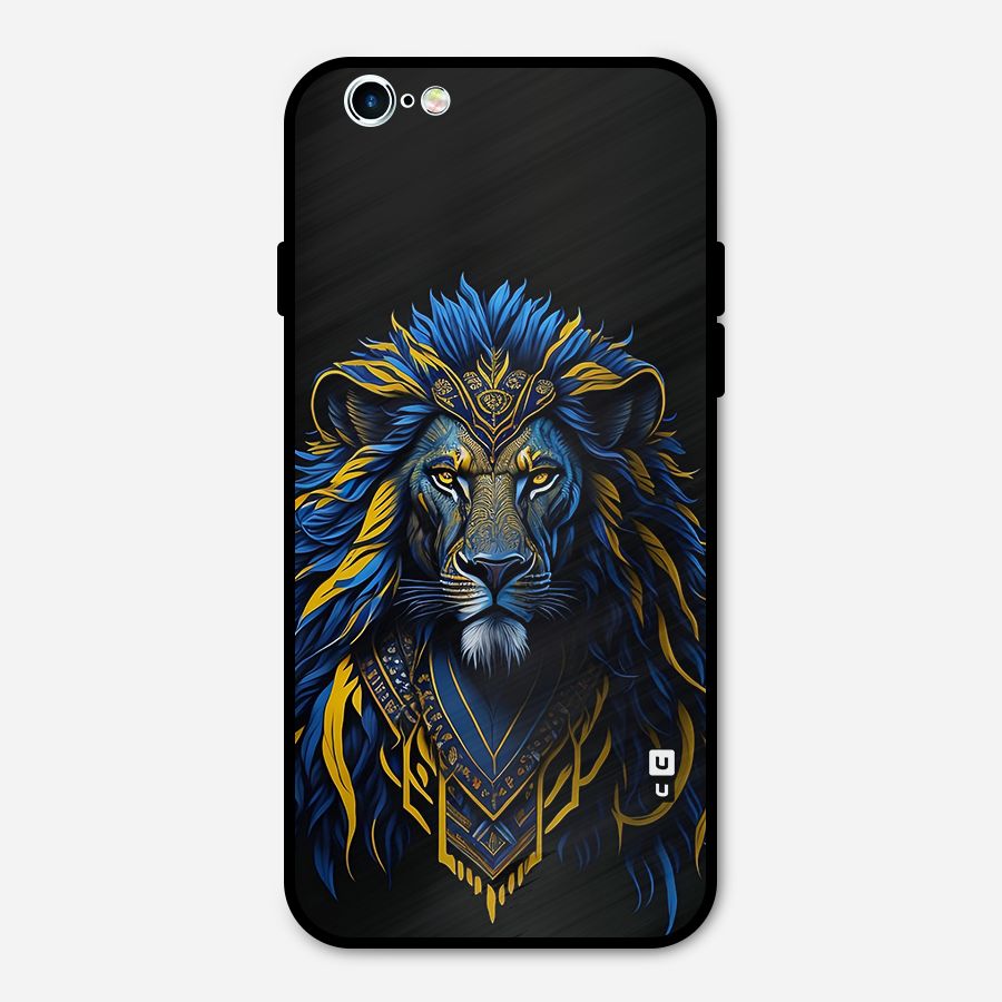 Premium Lion Abstract Portrait Art Metal Back Case for iPhone 6 6s