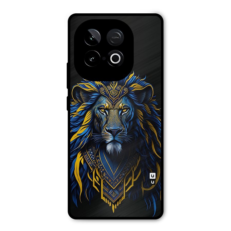 Premium Lion Abstract Portrait Art Metal Back Case for iQOO Neo 10