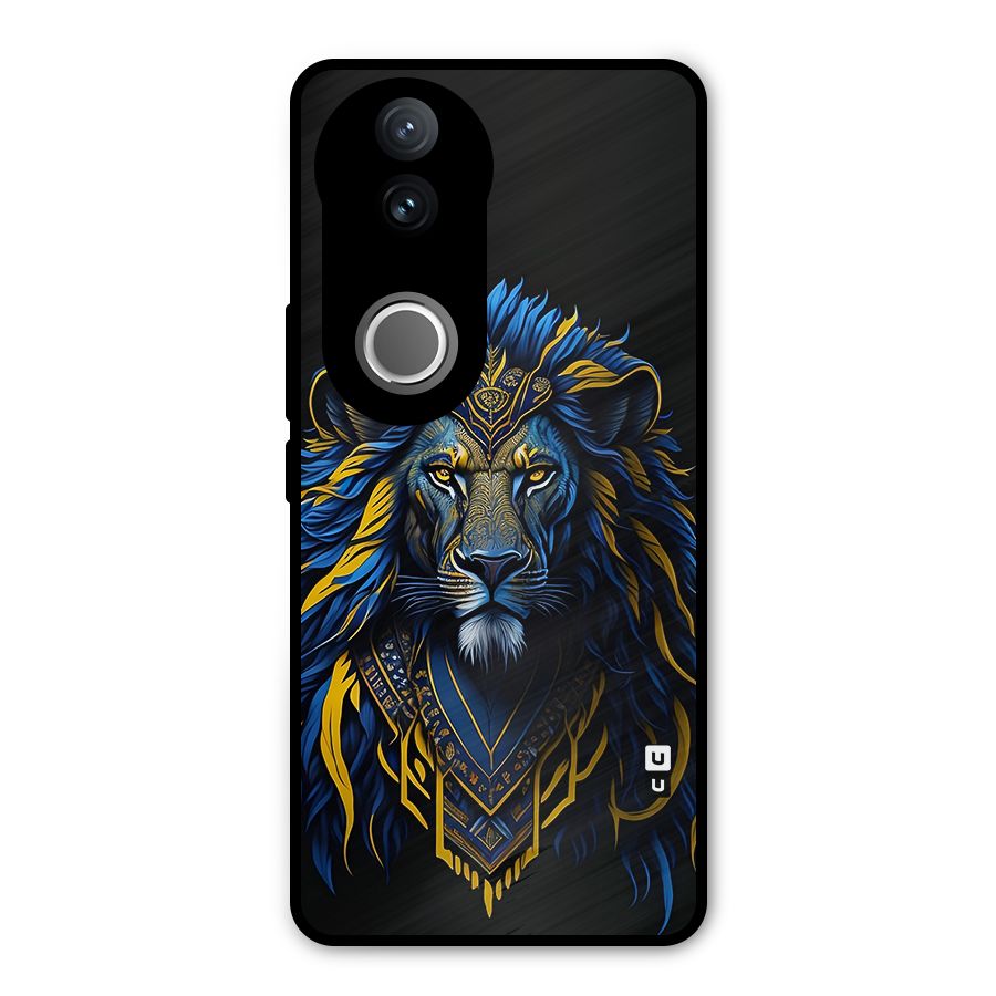 Premium Lion Abstract Portrait Art Metal Back Case for iQOO Z10R