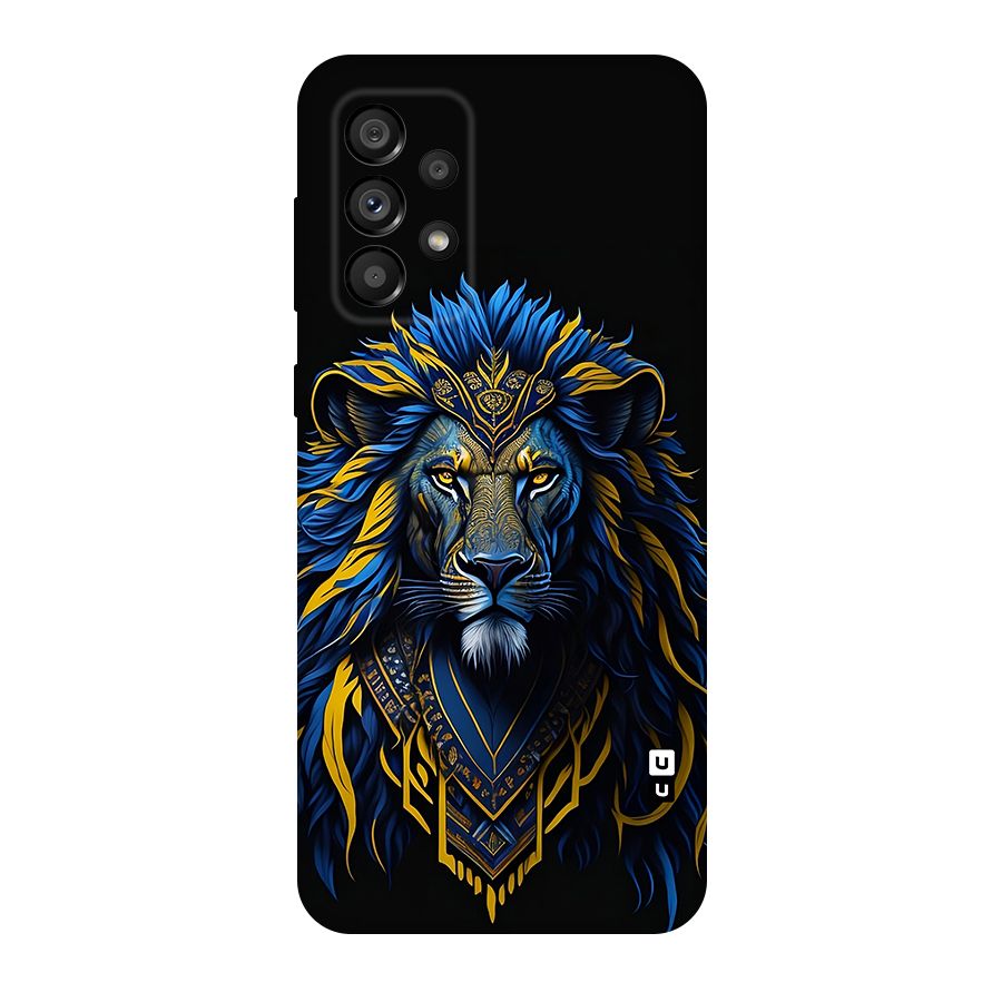 Premium Lion Abstract Portrait Art Original Polycarbonate Back Case for Galaxy A73 5G