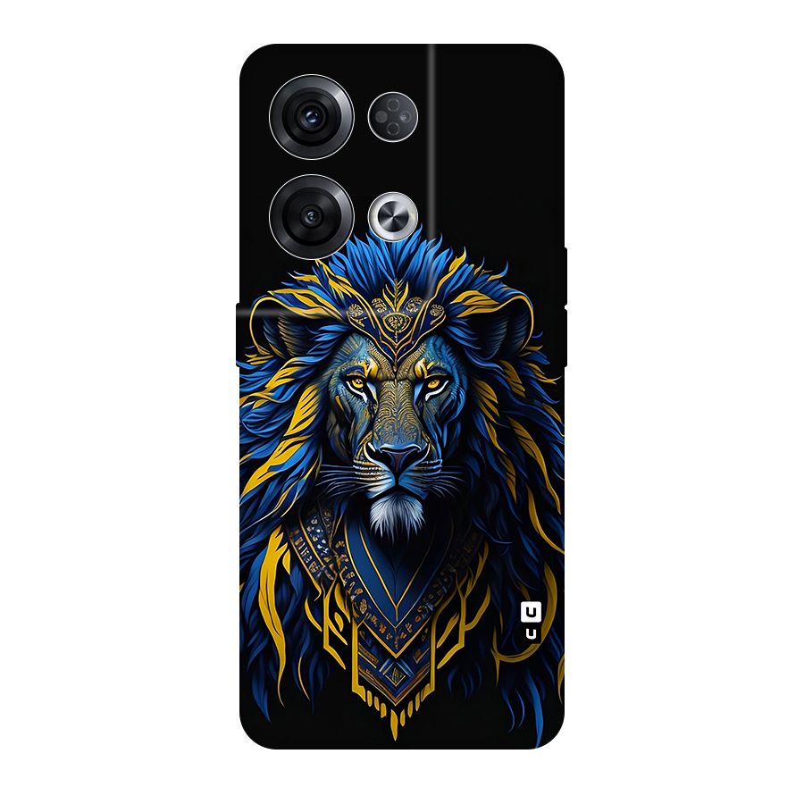 Premium Lion Abstract Portrait Art Original Polycarbonate Back Case for Oppo Reno8 Pro 5G