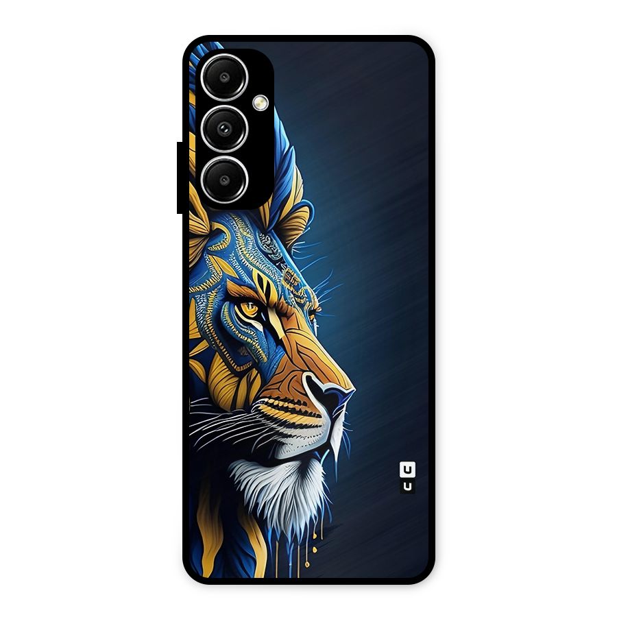 Premium Lion Abstract Side Art Metal Back Case for Galaxy A05s