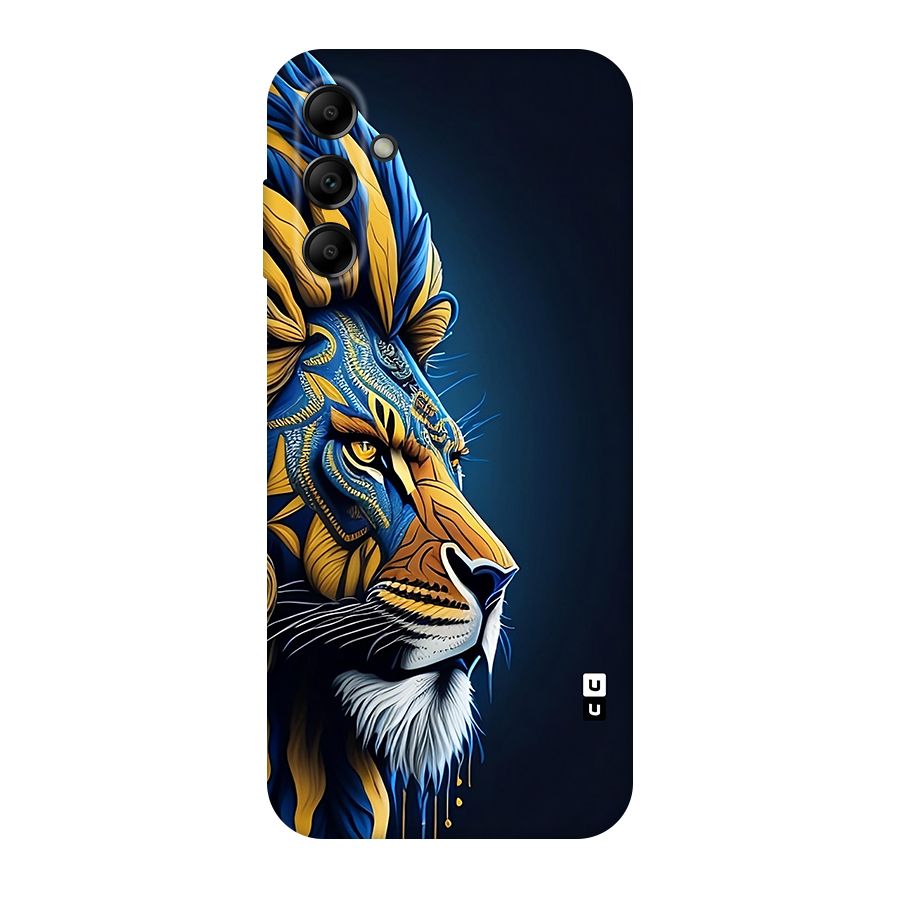Premium Lion Abstract Side Art Original Polycarbonate Back Case for Galaxy A14 5G
