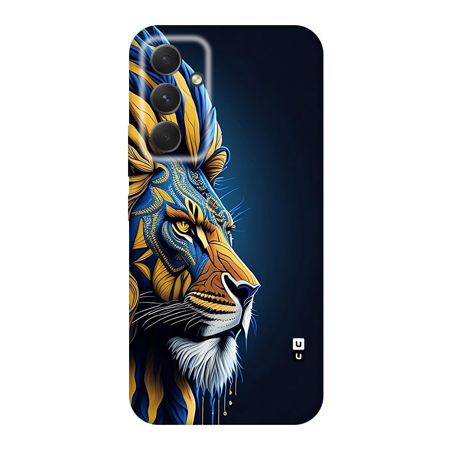 Premium Lion Abstract Side Art Original Polycarbonate Back Case for Galaxy A54
