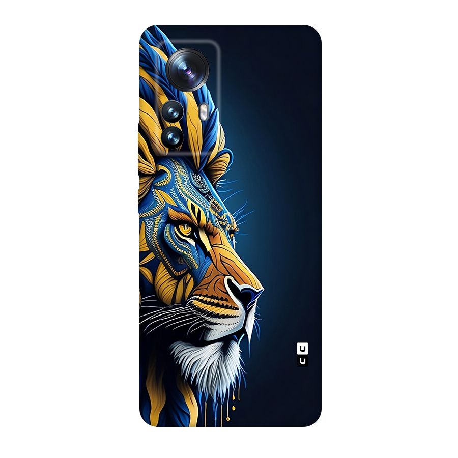 Premium Lion Abstract Side Art Original Polycarbonate Back Case for Xiaomi 12 Pro