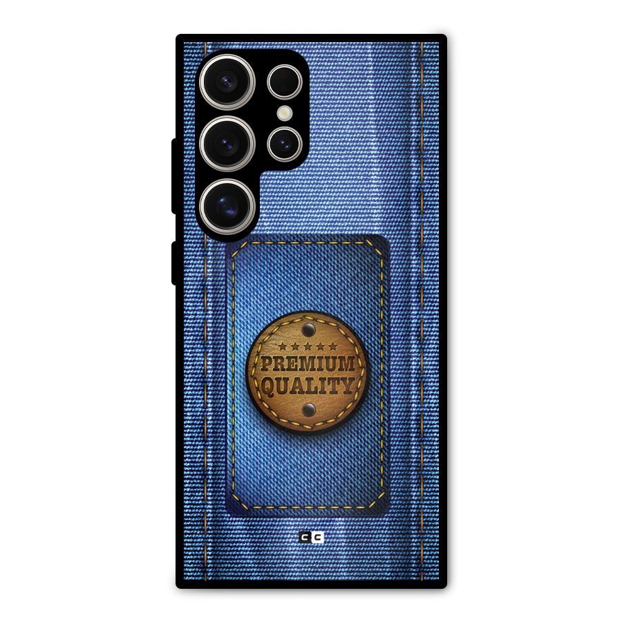 Premium Quality Denim Metal Back Case for Galaxy S24 Ultra