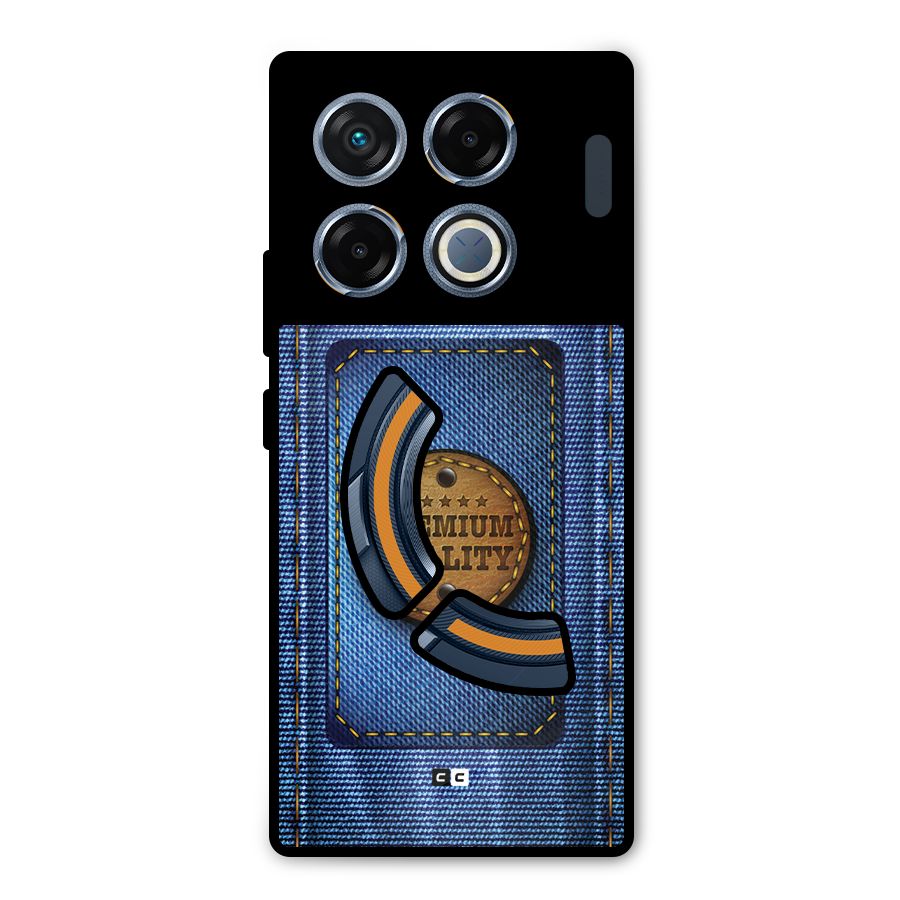 Premium Quality Denim Metal Back Case for Infinix GT 20 Pro