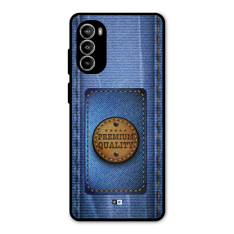 Premium Quality Denim Metal Back Case for Moto G52
