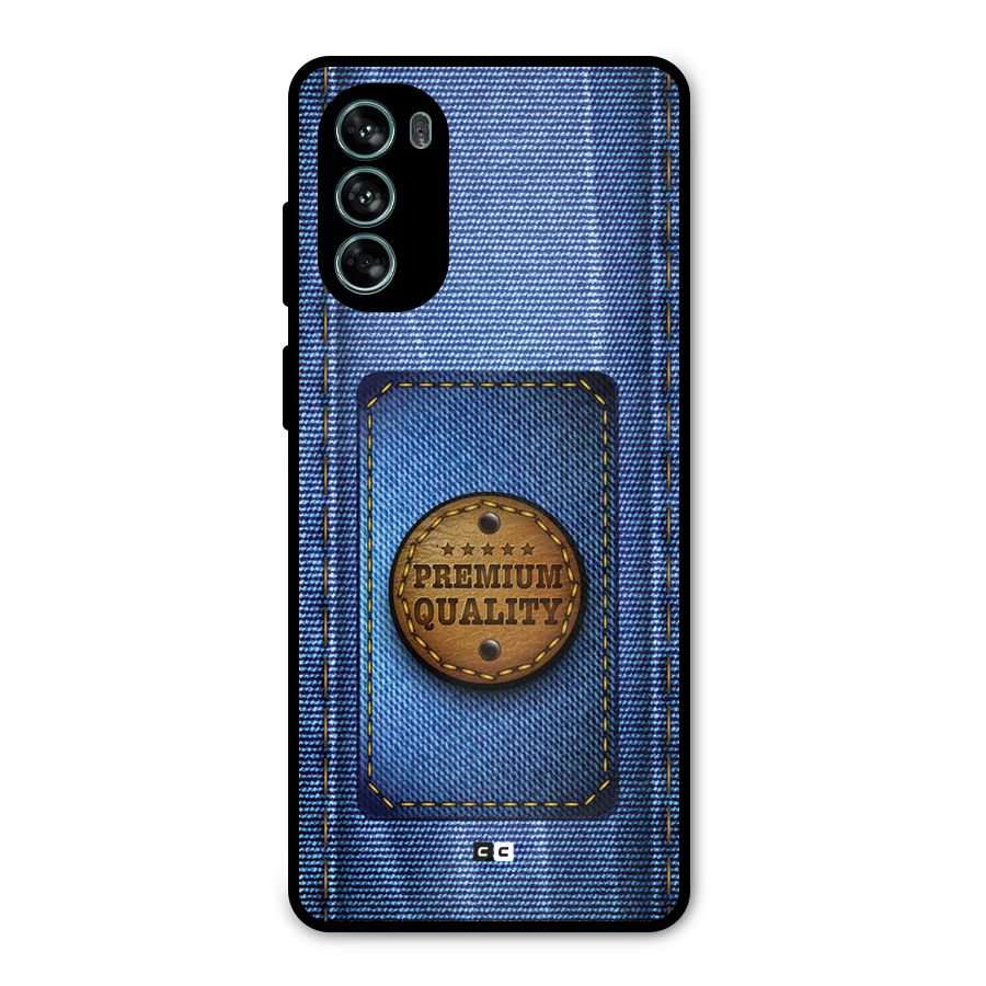 Premium Quality Denim Metal Back Case for Moto G62