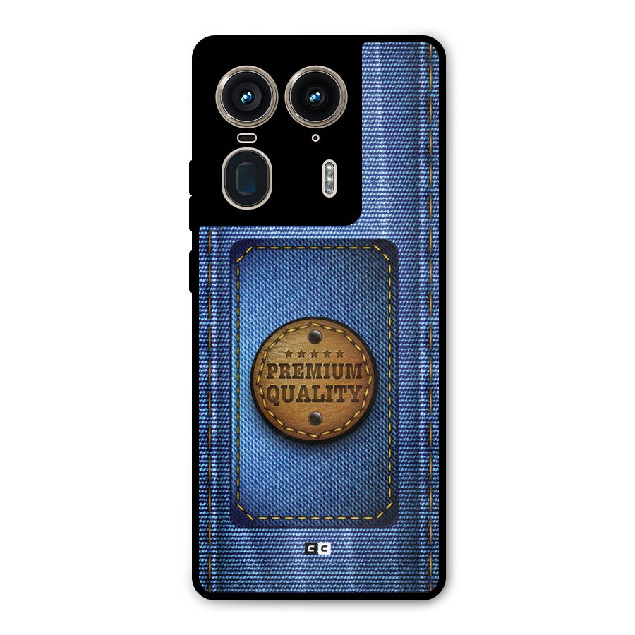 Premium Quality Denim Metal Back Case for Motorola Edge 50 Ultra