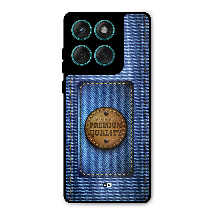 Premium Quality Denim Metal Back Case for Motorola Edge 60 Fusion