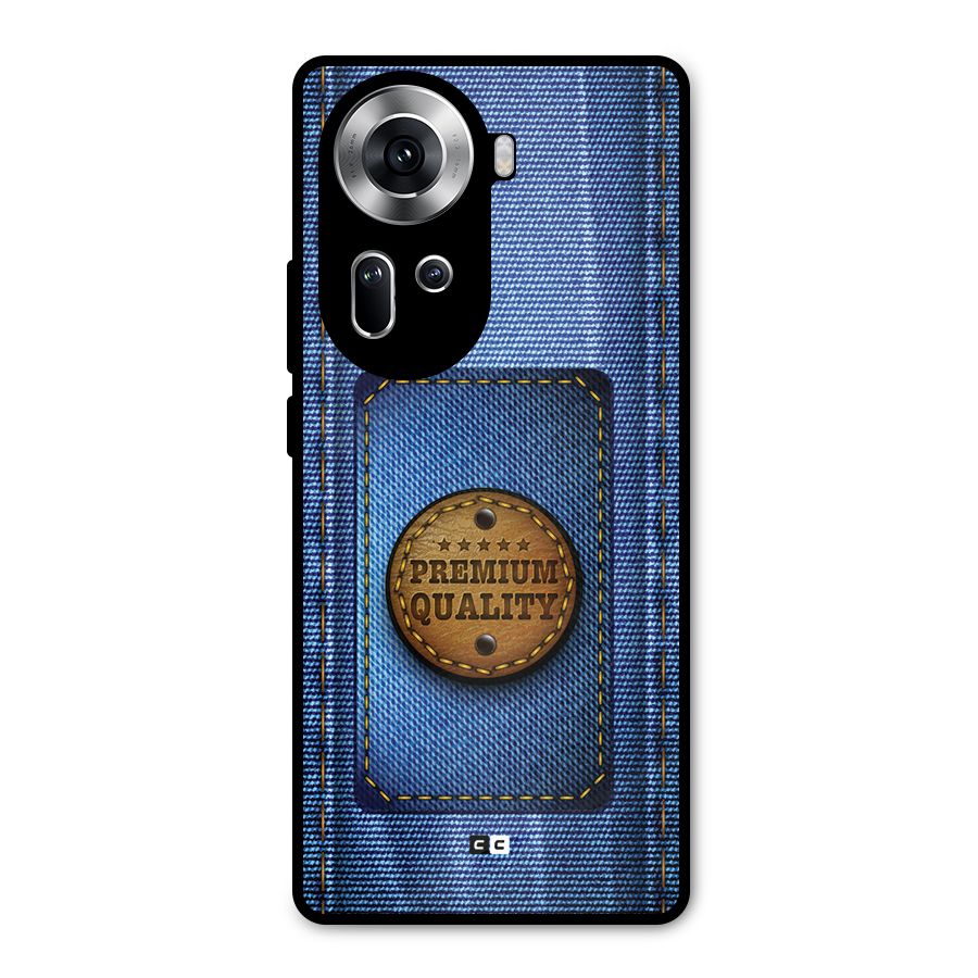 Premium Quality Denim Metal Back Case for Oppo Reno11 5G