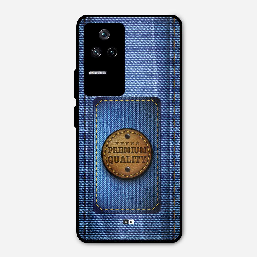 Premium Quality Denim Metal Back Case for Poco F4 5G