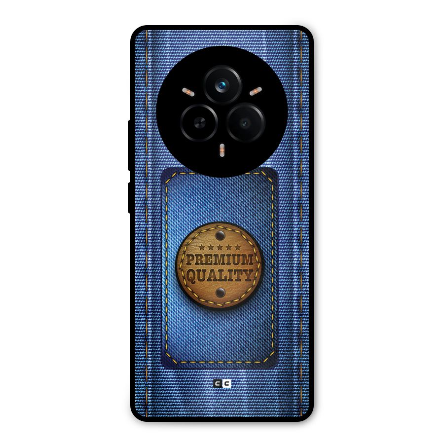 Premium Quality Denim Metal Back Case for Realme 14 Pro
