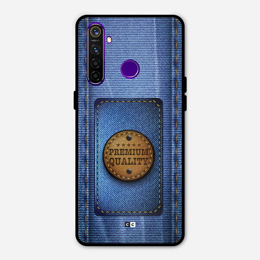 Premium Quality Denim Metal Back Case for Realme 5 Pro