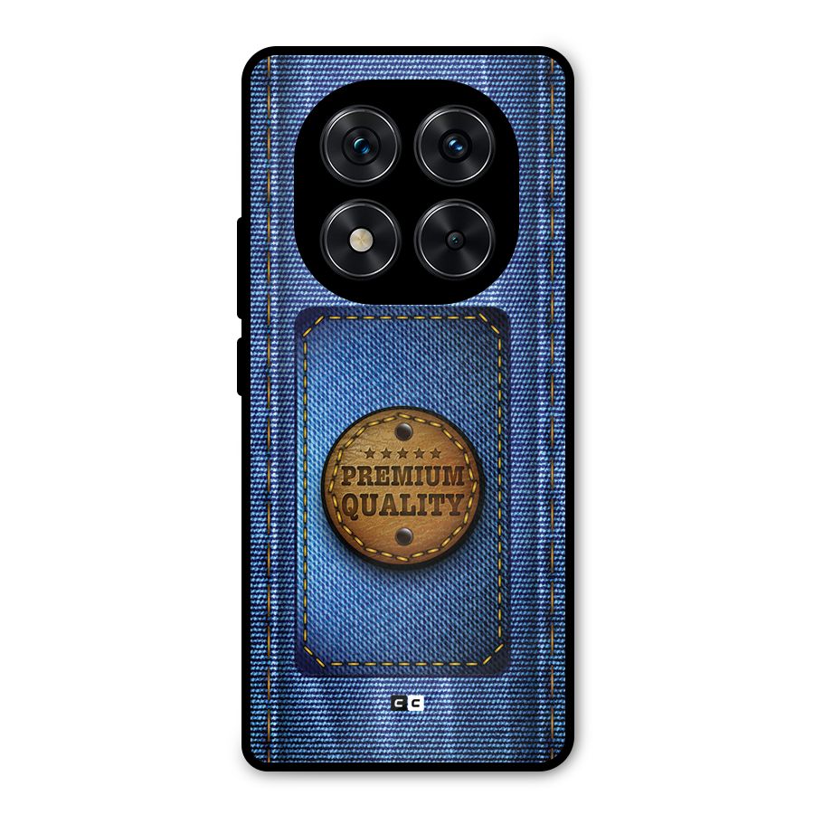 Premium Quality Denim Metal Back Case for Redmi Note 14 Pro 5G