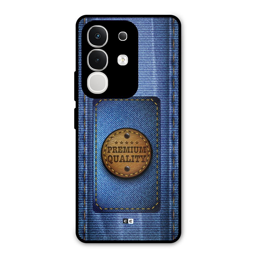 Premium Quality Denim Metal Back Case for Vivo T4x