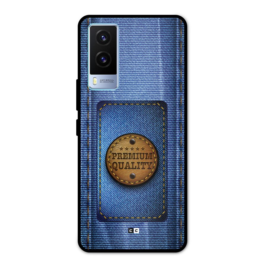 Premium Quality Denim Metal Back Case for Vivo V21e 5G