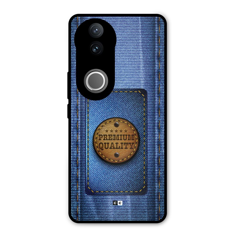 Premium Quality Denim Metal Back Case for Vivo V50