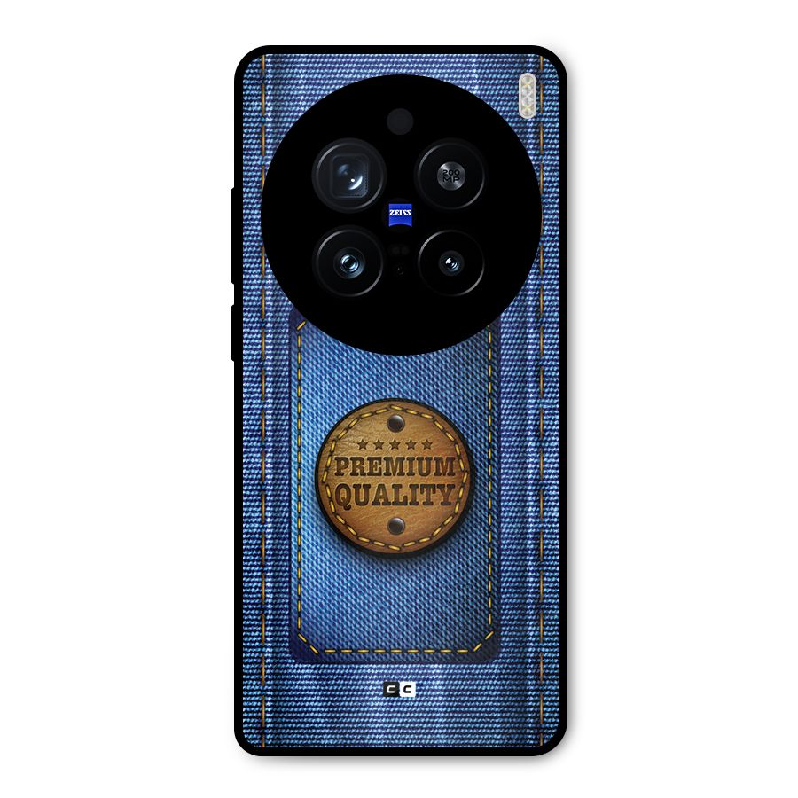 Premium Quality Denim Metal Back Case for Vivo X200 Pro