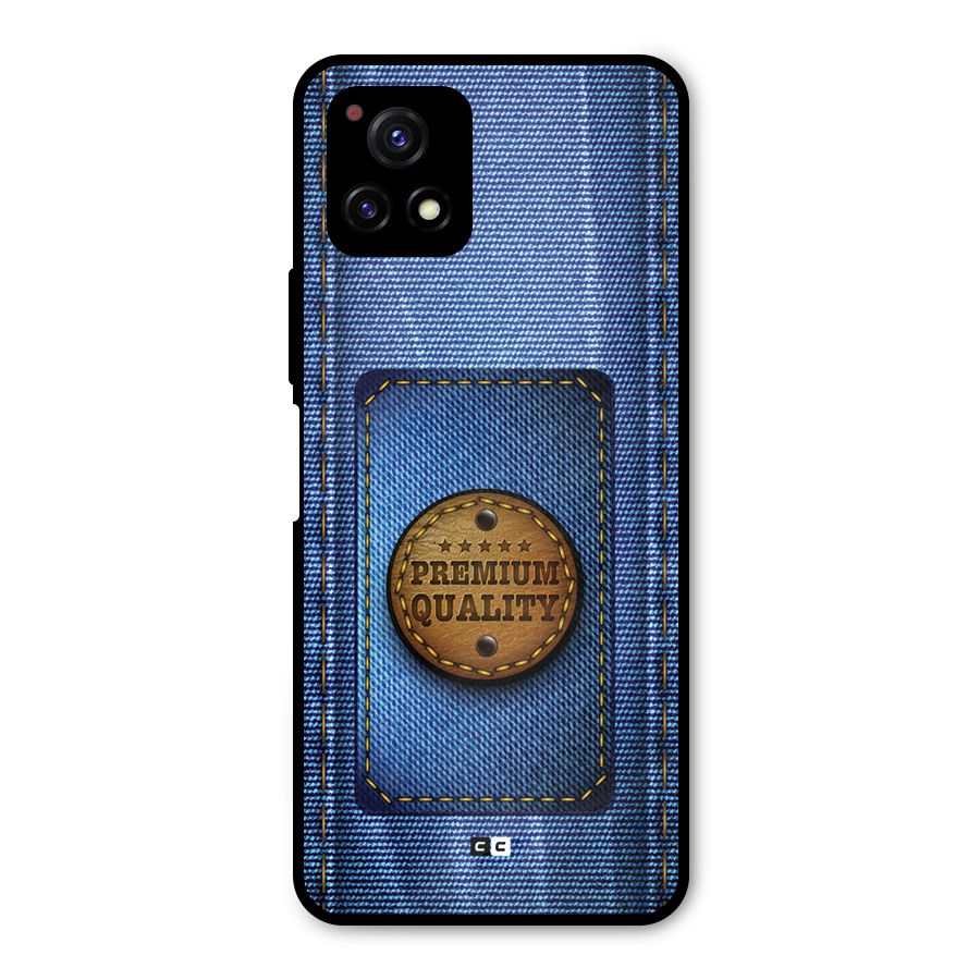 Premium Quality Denim Metal Back Case for Vivo Y72 5G