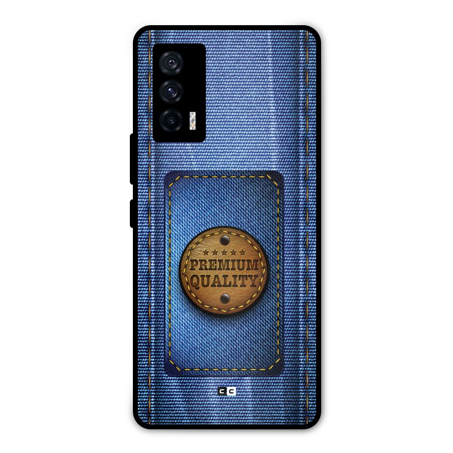 Premium Quality Denim Metal Back Case for iQOO 7 5G