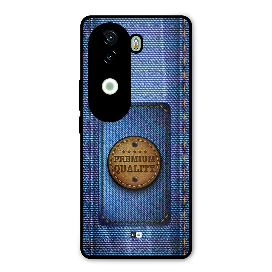 Premium Quality Denim Metal Back Case for iQOO Z9s