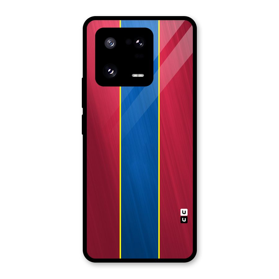 Premium Vertical Stripes Glass Back Case for Xiaomi 13 Pro