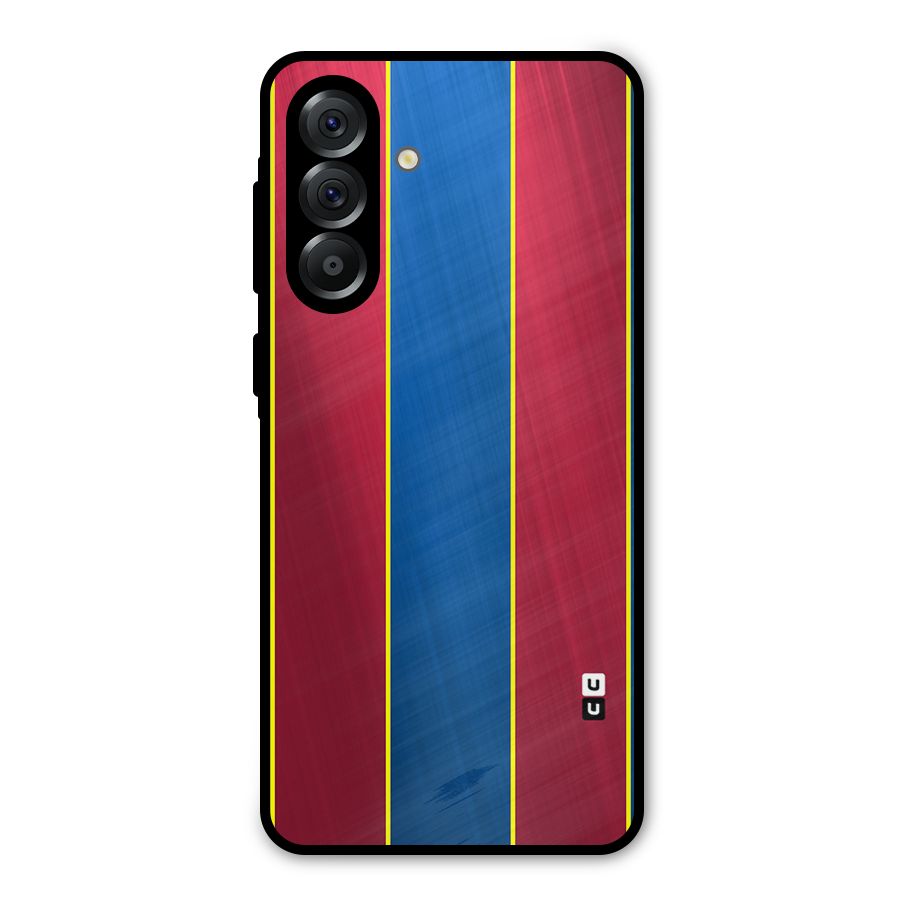 Premium Vertical Stripes Metal Back Case for Galaxy A36