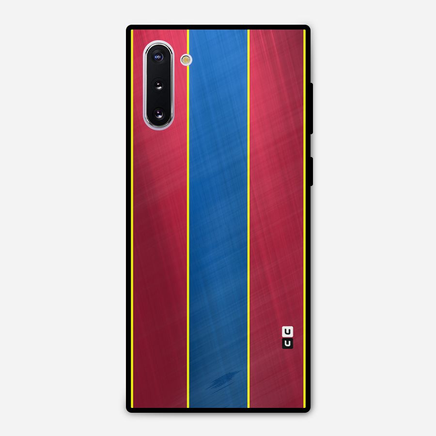 Premium Vertical Stripes Metal Back Case for Galaxy Note 10