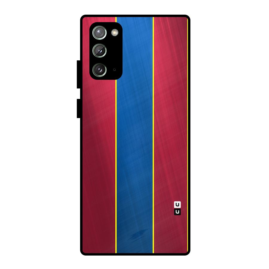 Premium Vertical Stripes Metal Back Case for Galaxy Note 20