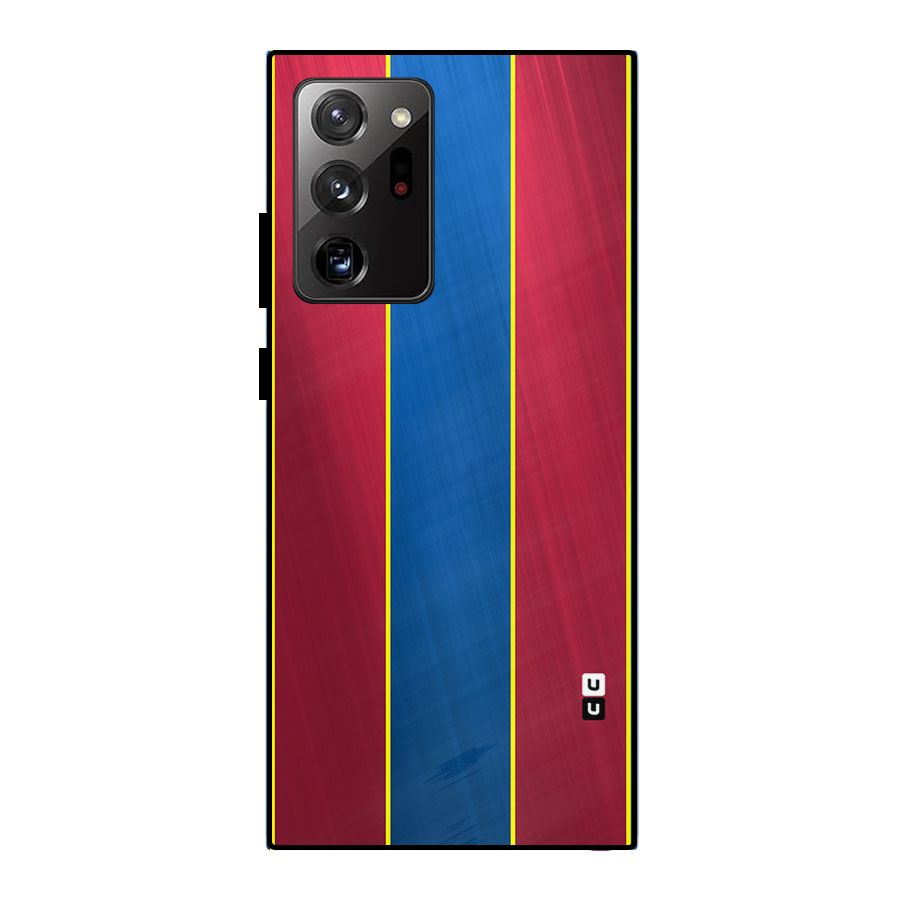 Premium Vertical Stripes Metal Back Case for Galaxy Note 20 Ultra