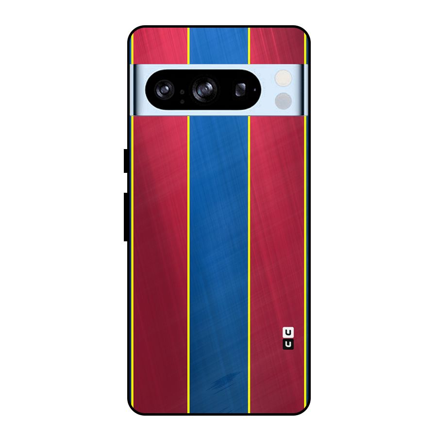 Premium Vertical Stripes Metal Back Case for Google Pixel 8 Pro