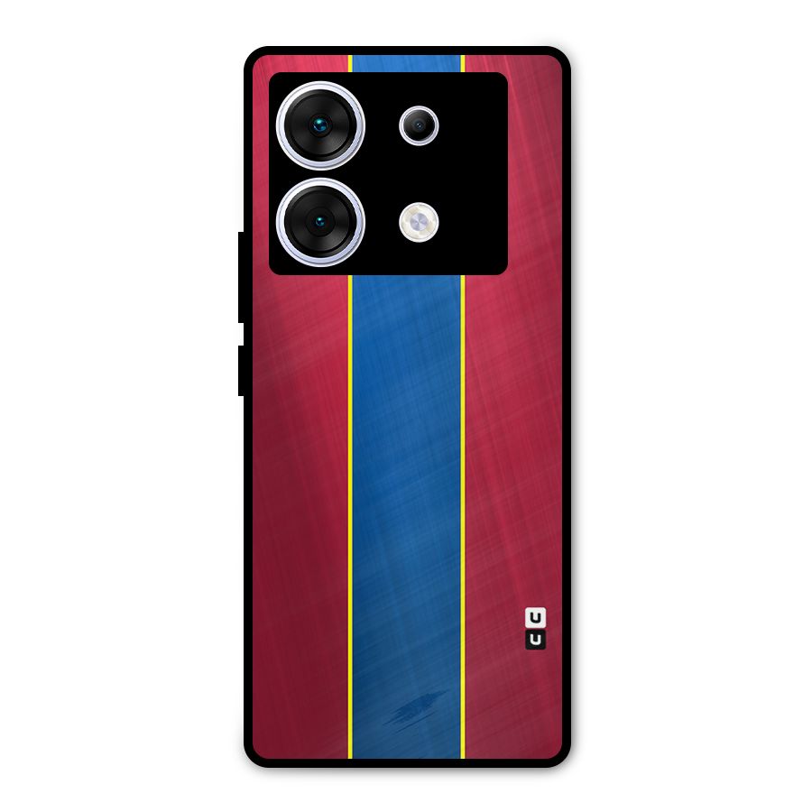 Premium Vertical Stripes Metal Back Case for Infinix Zero 30 5G
