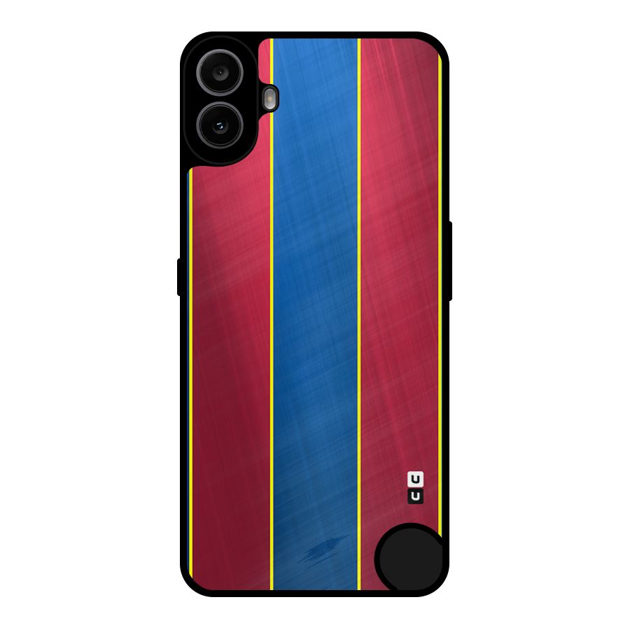 Premium Vertical Stripes Metal Back Case for Nothing CMF Phone 1