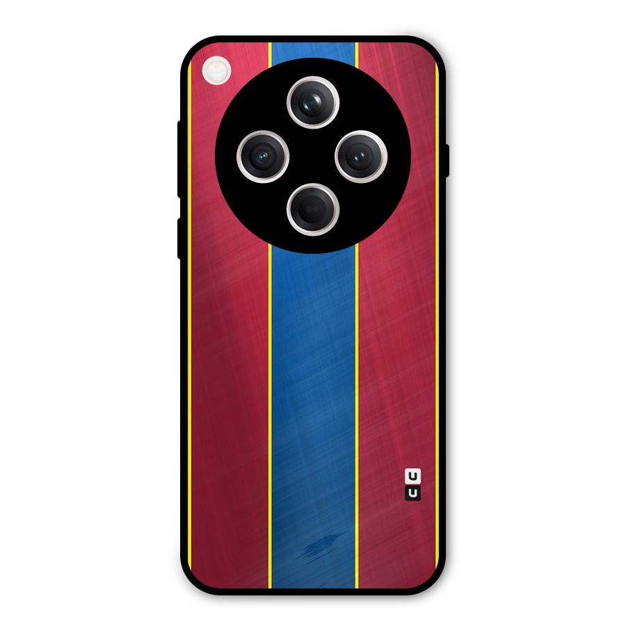 Premium Vertical Stripes Metal Back Case for Oppo Find X8