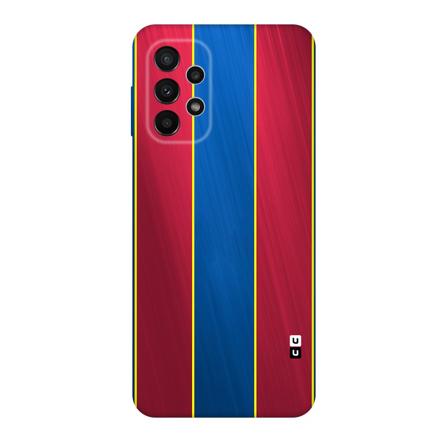 Premium Vertical Stripes Original Polycarbonate Back Case for Galaxy A23