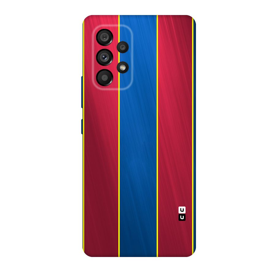 Premium Vertical Stripes Original Polycarbonate Back Case for Galaxy A53 5G