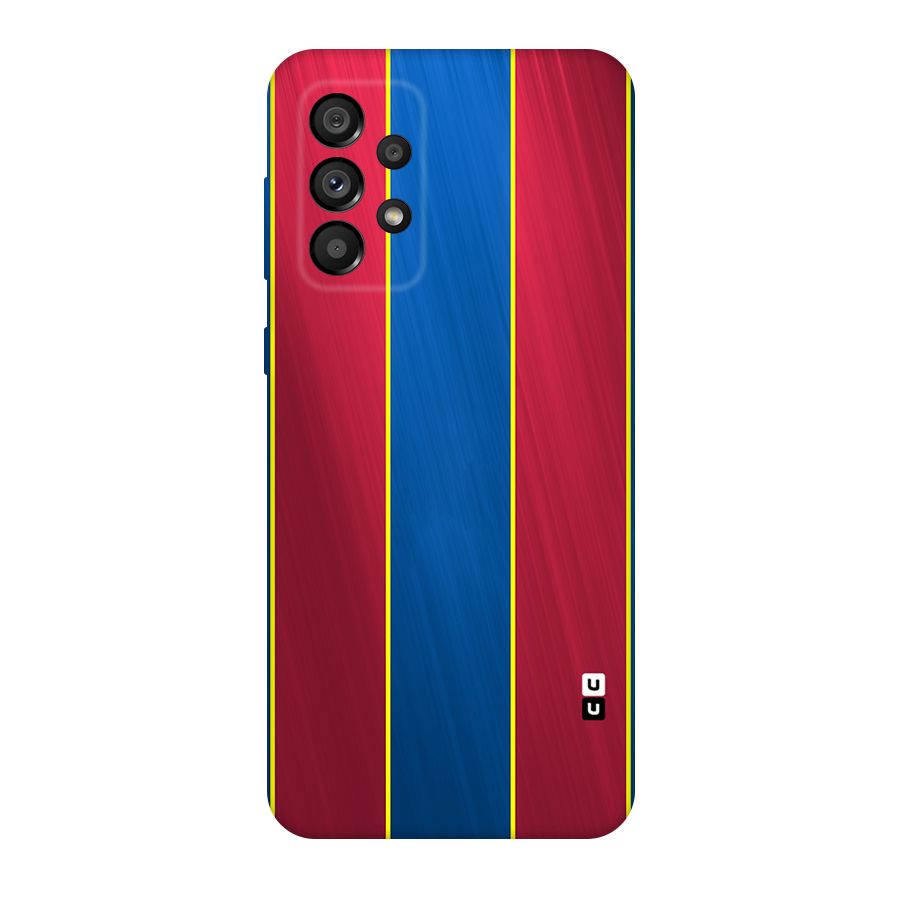 Premium Vertical Stripes Original Polycarbonate Back Case for Galaxy A73 5G