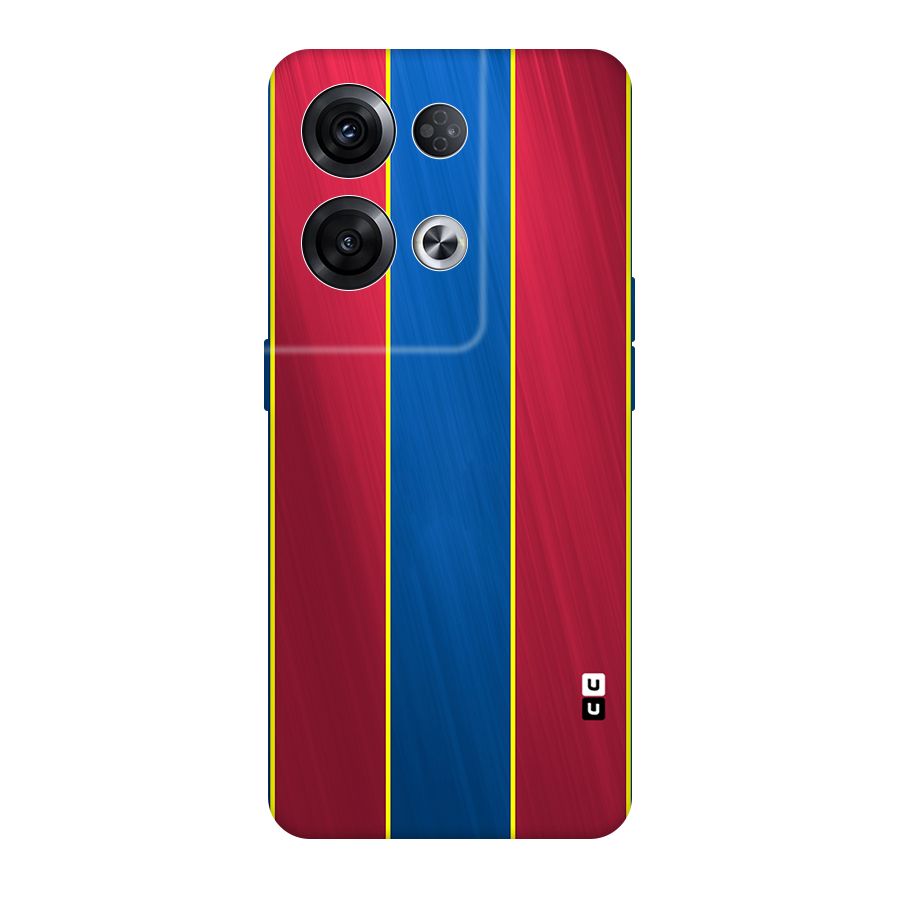 Premium Vertical Stripes Original Polycarbonate Back Case for Oppo Reno8 Pro 5G