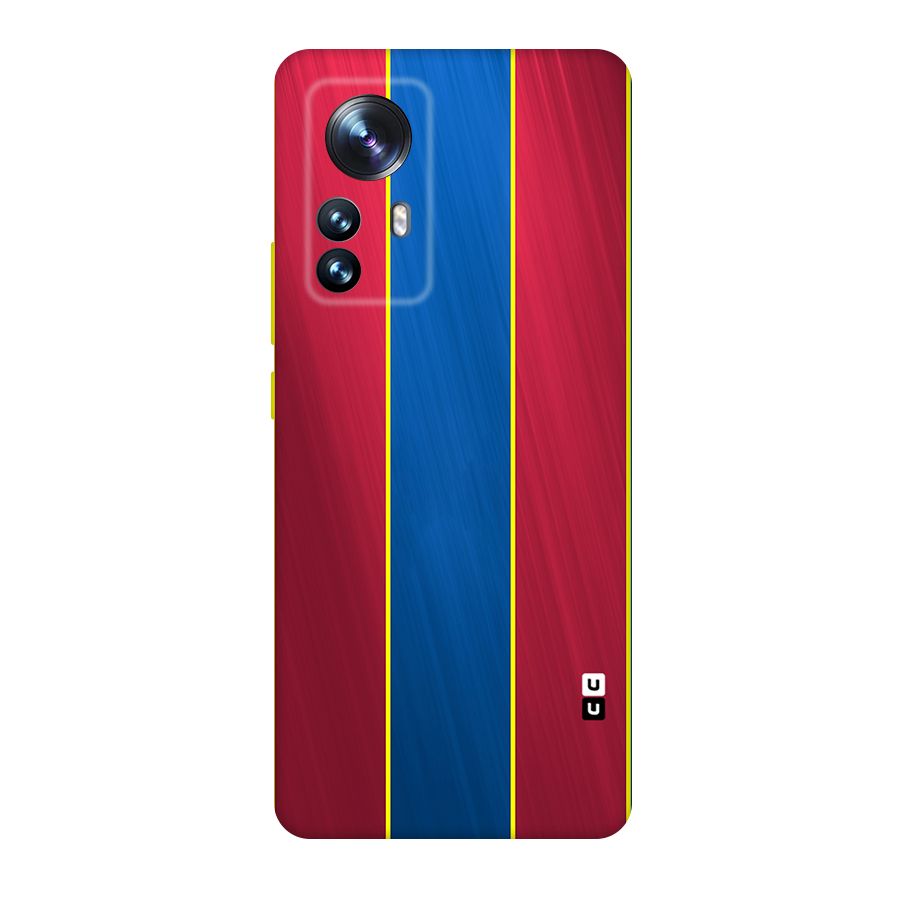 Premium Vertical Stripes Original Polycarbonate Back Case for Xiaomi 12 Pro